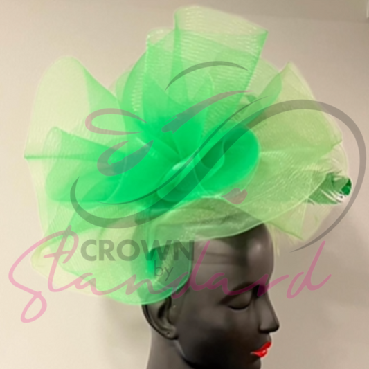 Green-Feathered Fascinator