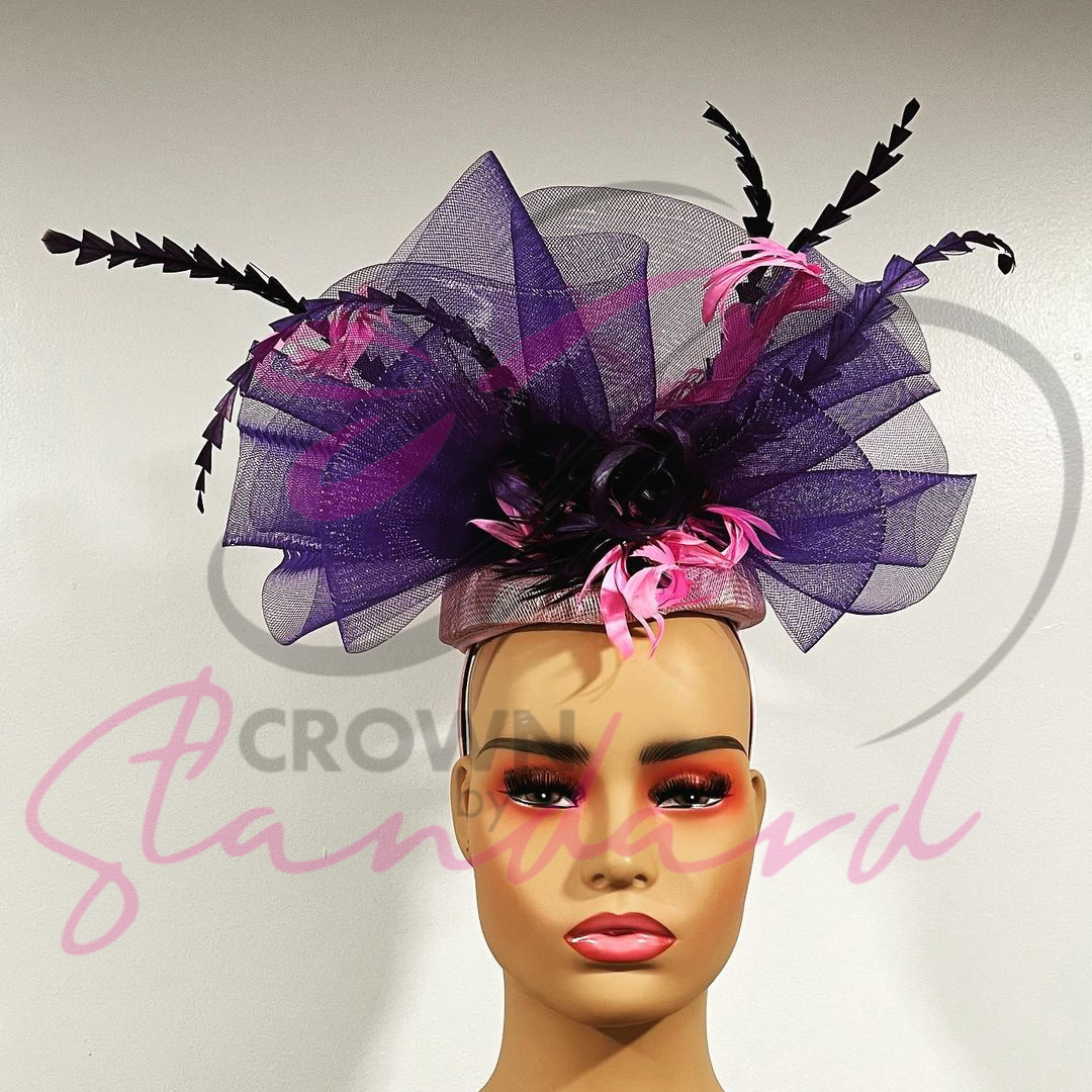 Purple and Pink Fascinator